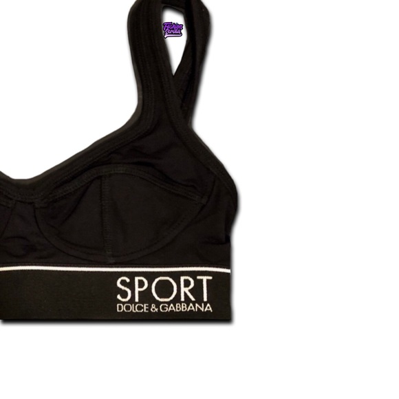 Vintage Dolce & Gabbana Black & White Vintage Sport shorts & sport bra - Picture 10 of 11